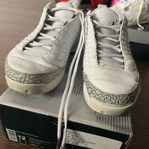 Nike air Jordan 19 XIX white animal patter low top